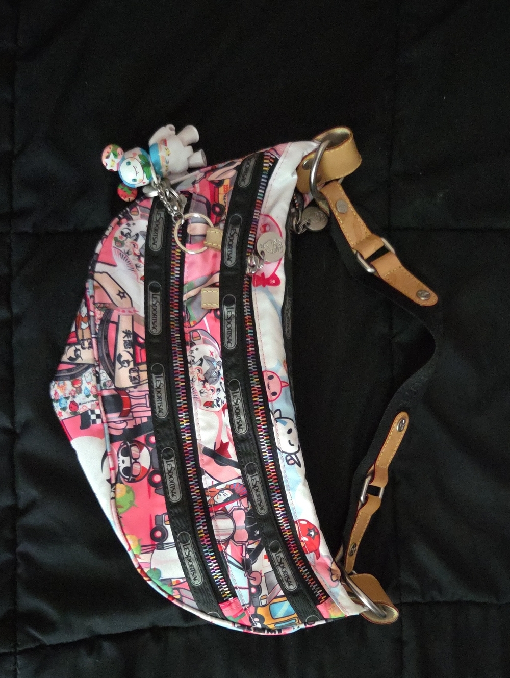 Vans Pink Tokidoki Print Tote with Black Trim